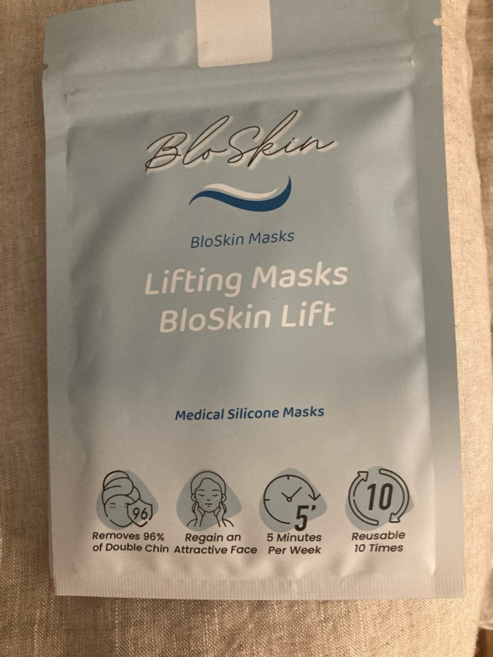 Medical silicone Lifting Masks -targets your double chin 2 pk new